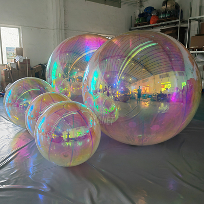 quality Décoration de soirée Publicité Boule de miroir Ballon gonflable Ballon miroir sphère de miroir en PVC factory